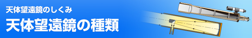 天体望遠鏡のしくみ・天体望遠鏡の種類