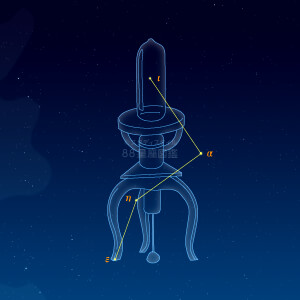 ポンプ座イラスト（天体情報入）