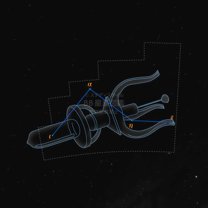 ポンプ座概略図