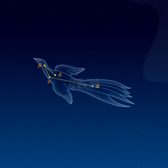 ふうちょう座カラー星図|やさしい88星座図鑑