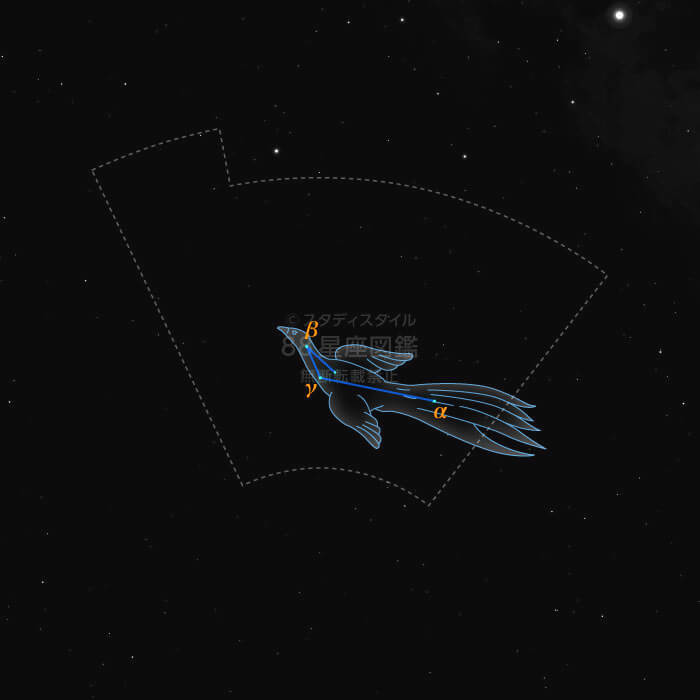 ふうちょう座カラー星図|やさしい88星座図鑑