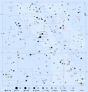 わし座の星図