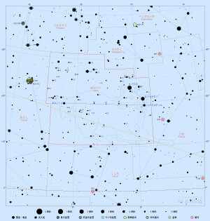 おひつじ座の星図
