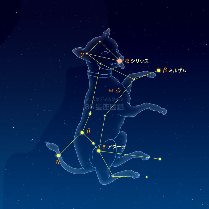 おおいぬ座 星座図鑑 おおいぬ座 星座図鑑