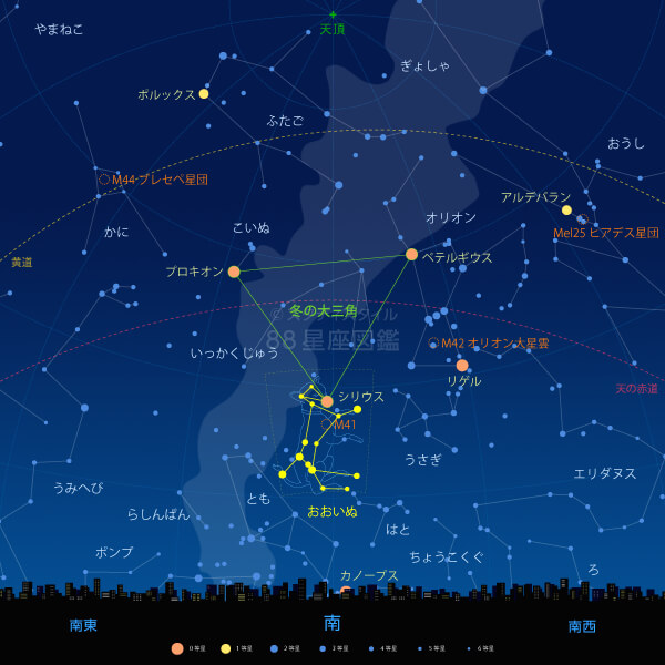 おおいぬ座｜やさしい88星座図鑑