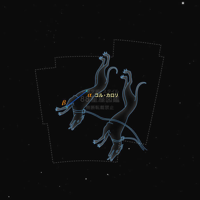 りょうけん座概略図