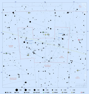 やぎ座の星図
