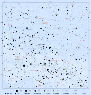 ケンタウルス座の星図
