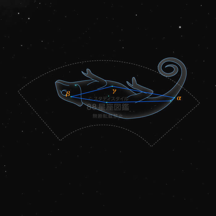 カメレオン座概略図