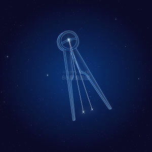 コンパス座イラスト