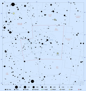 はと座の星図