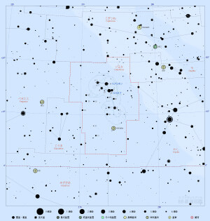 いるか座の星図