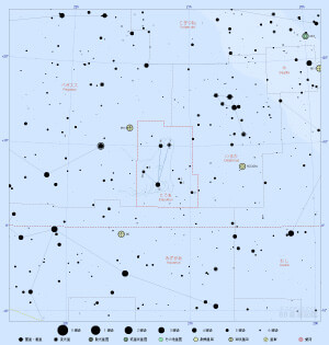 こうま座の星図