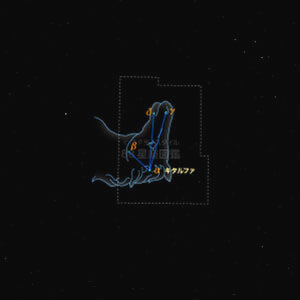 こうま座イラスト（20時正中時の星空）