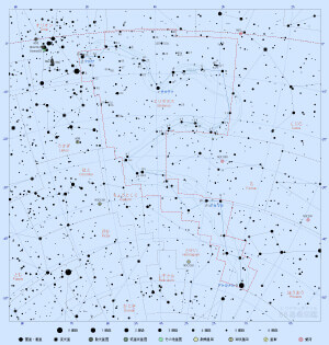 エリダヌス座の星図