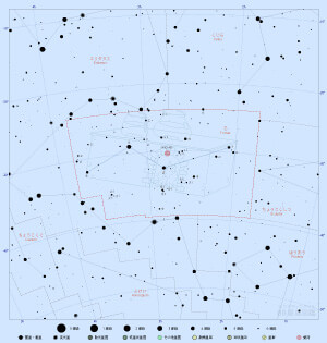 ろ座の星図