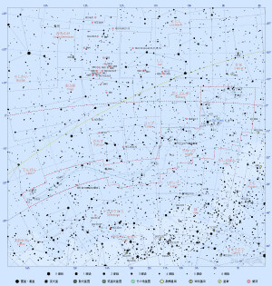 うみへび座の星図