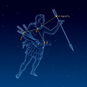 インディアン座イラスト（天体情報入）