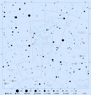 インディアン座の星図