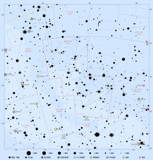 おおかみ座の星図
