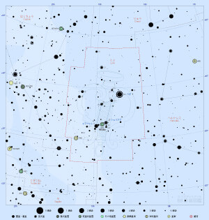 こと座の星図