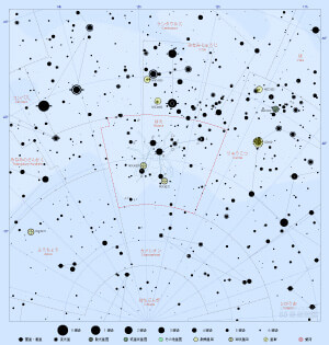 はえ座の星図