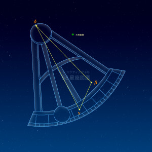 はちぶんぎ座イラスト（天体情報入）