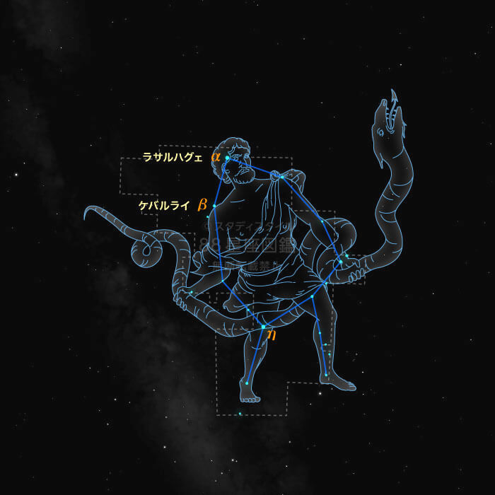 へびつかい座概略図