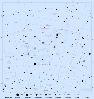 ほうおう座の星図