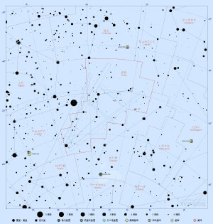 がか座の星図