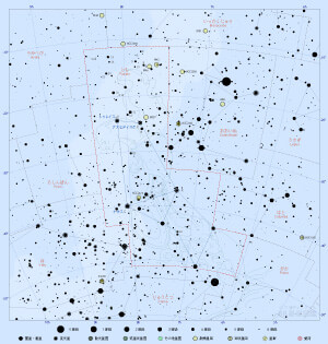 とも座の星図