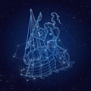 らしんばん座イラスト