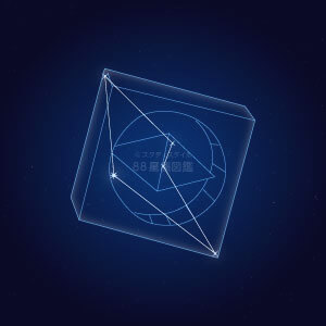 レチクル座イラスト