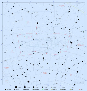 ちょうこくしつ座の星図