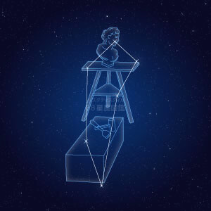 ちょうこくしつ座イラスト