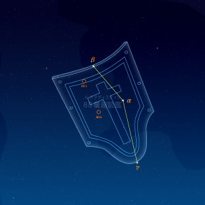 たて座イラスト（天体情報入）