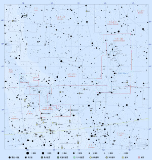 へび座の星図