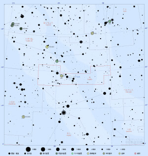 や座の星図