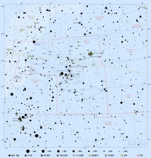 おうし座の星図