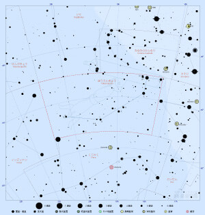 ぼうえんきょう座の星図