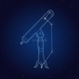 ぼうえんきょう座イラスト