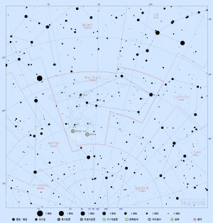 きょしちょう座の星図
