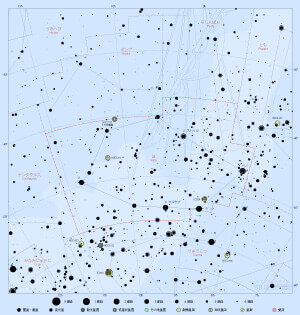 ほ座の星図