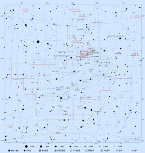 おとめ座の星図