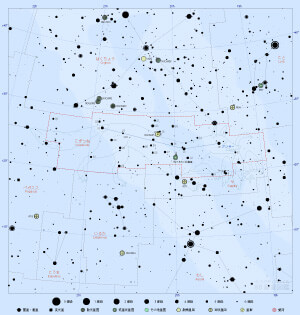 こぎつね座の星図