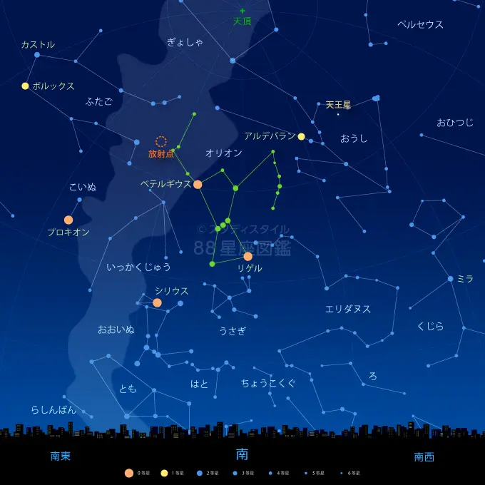 題名　オリオン座 オリオン座 - Cielo Stellato 88星座完全ガイド